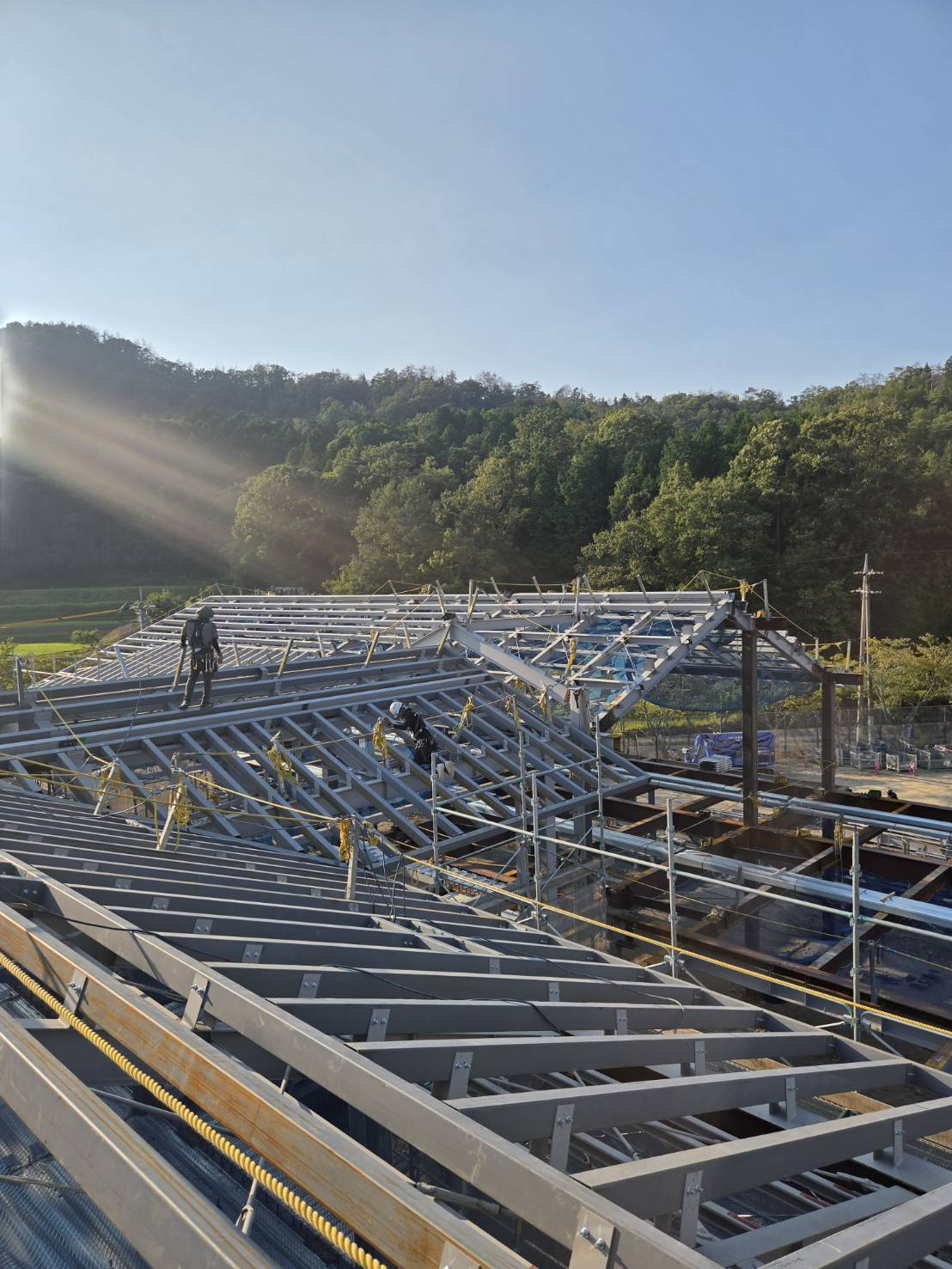 安芸高田市吉田町 鉄骨建方工事280t